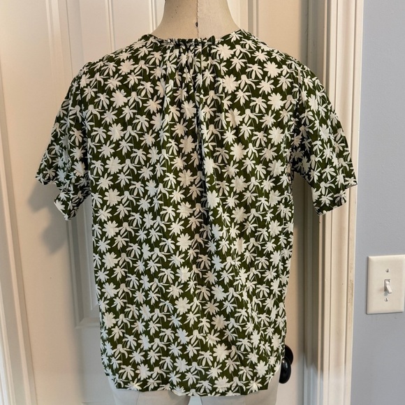 Trovata Birds of Paradis XS Green Floral Blouse Top - Picture 2 of 7